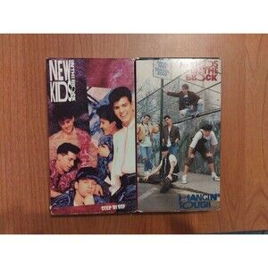 New Kids on the Block VHS Lot - Step By Step & Hangin' Tough